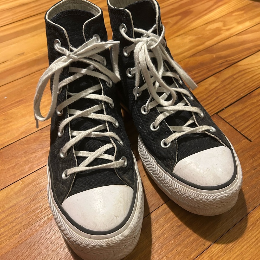 Platform Converse Black 8.5